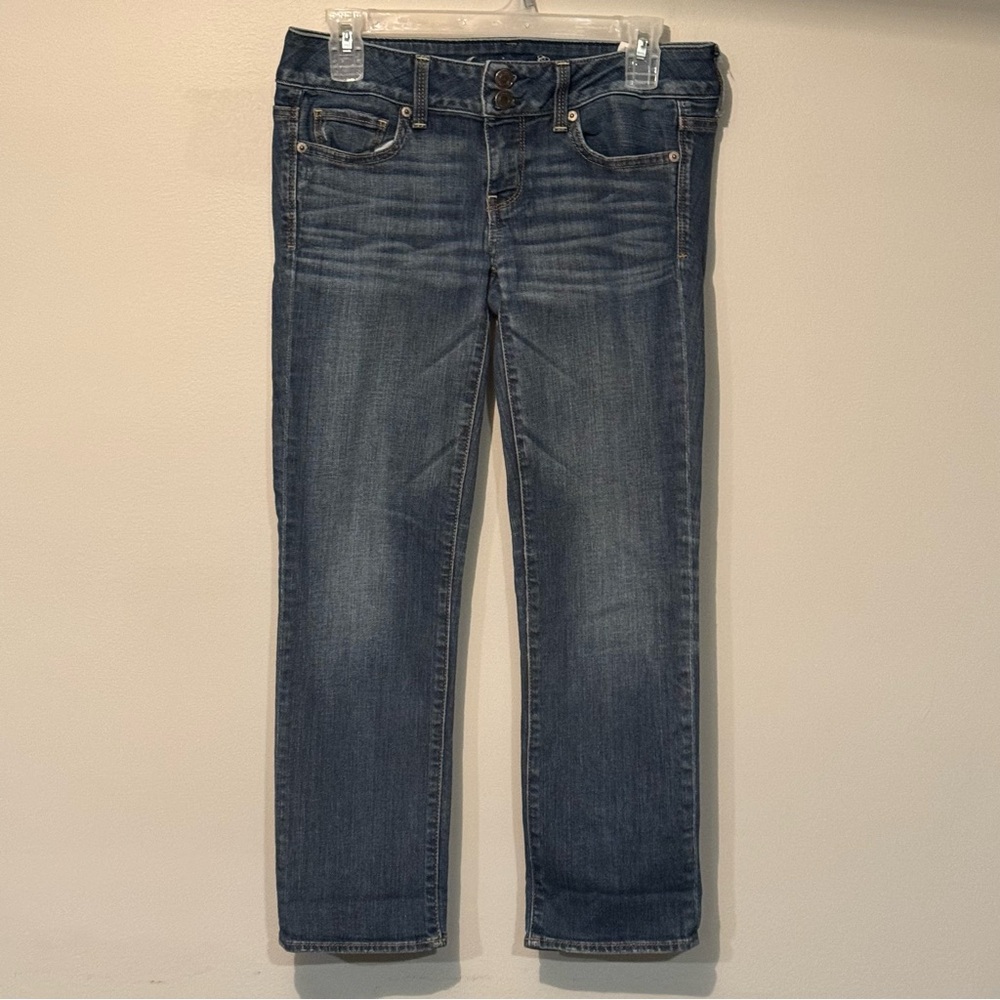 American Eagle Blue Women's Jeans Size 4 Stretch
